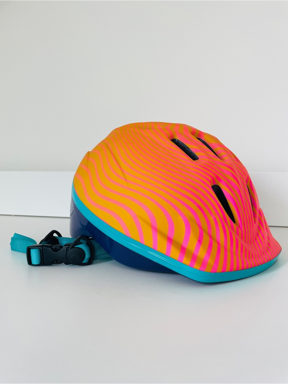 Schwinn Classic Waves Toddler Helmet, orange pink